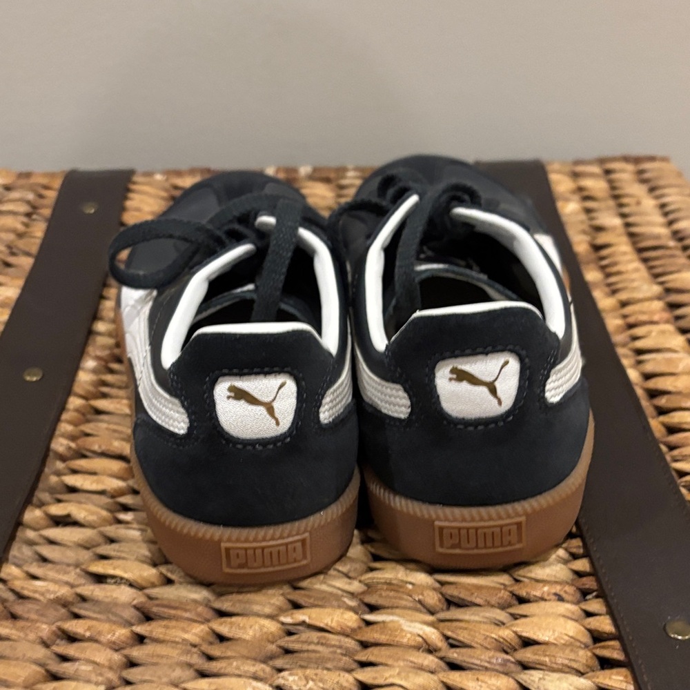 Puma Super Liga Black White Gum Low-Top Sneakers - Picture 5 of 7